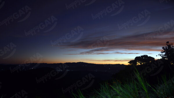 Sun rising at Adam's Peak